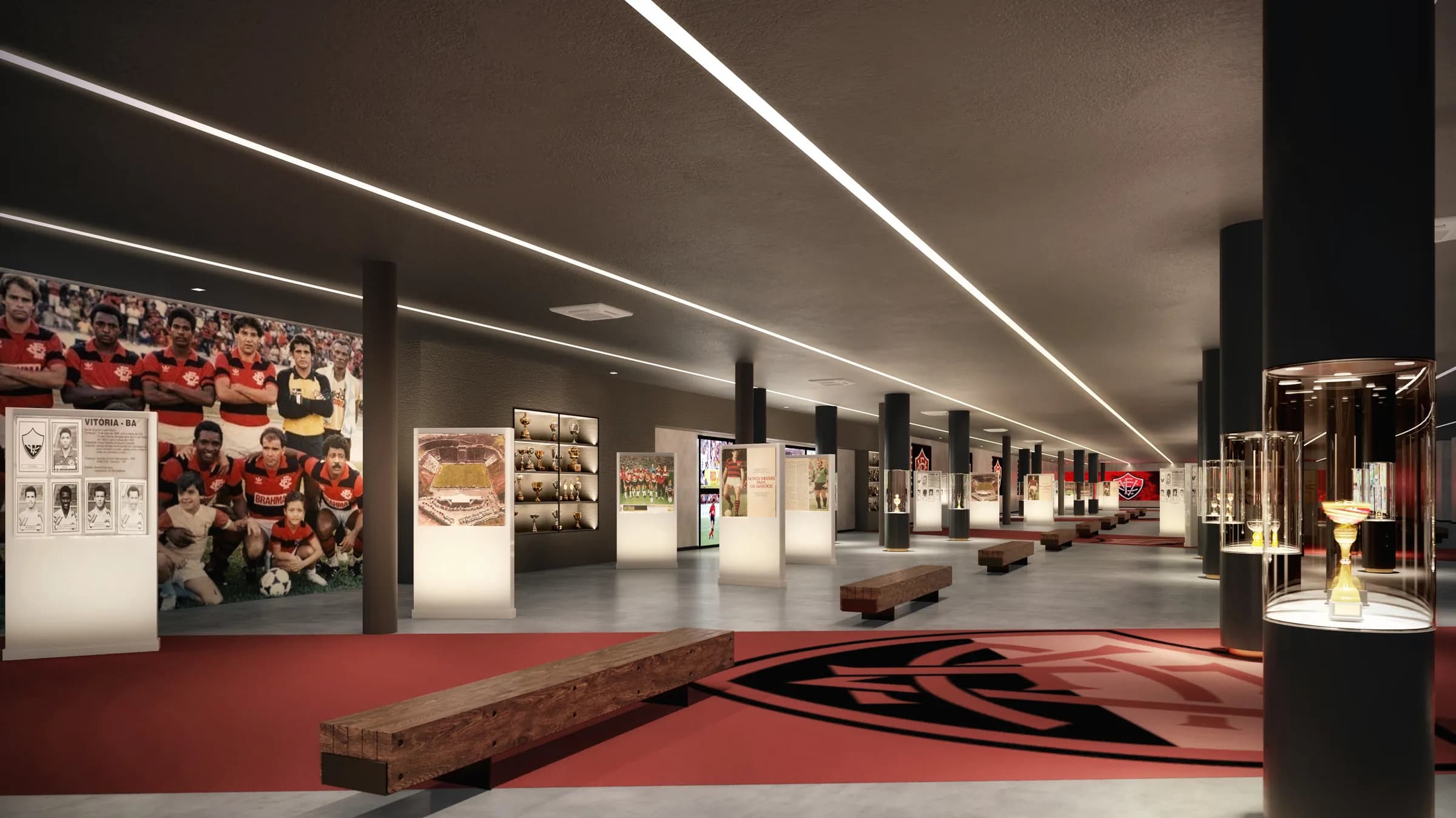 Espaço do Museu do Leão na Arena Barradão